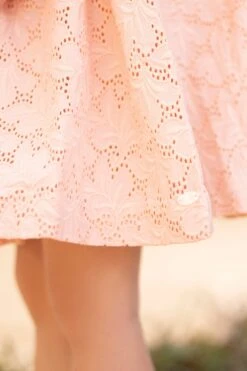 Robe - Pêche Broderies Anglaises -Mode Enfantine TY30011 79 2