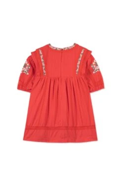 Robe - Rouge Broderies Florales -Mode Enfantine TY30022 35 2 packshot