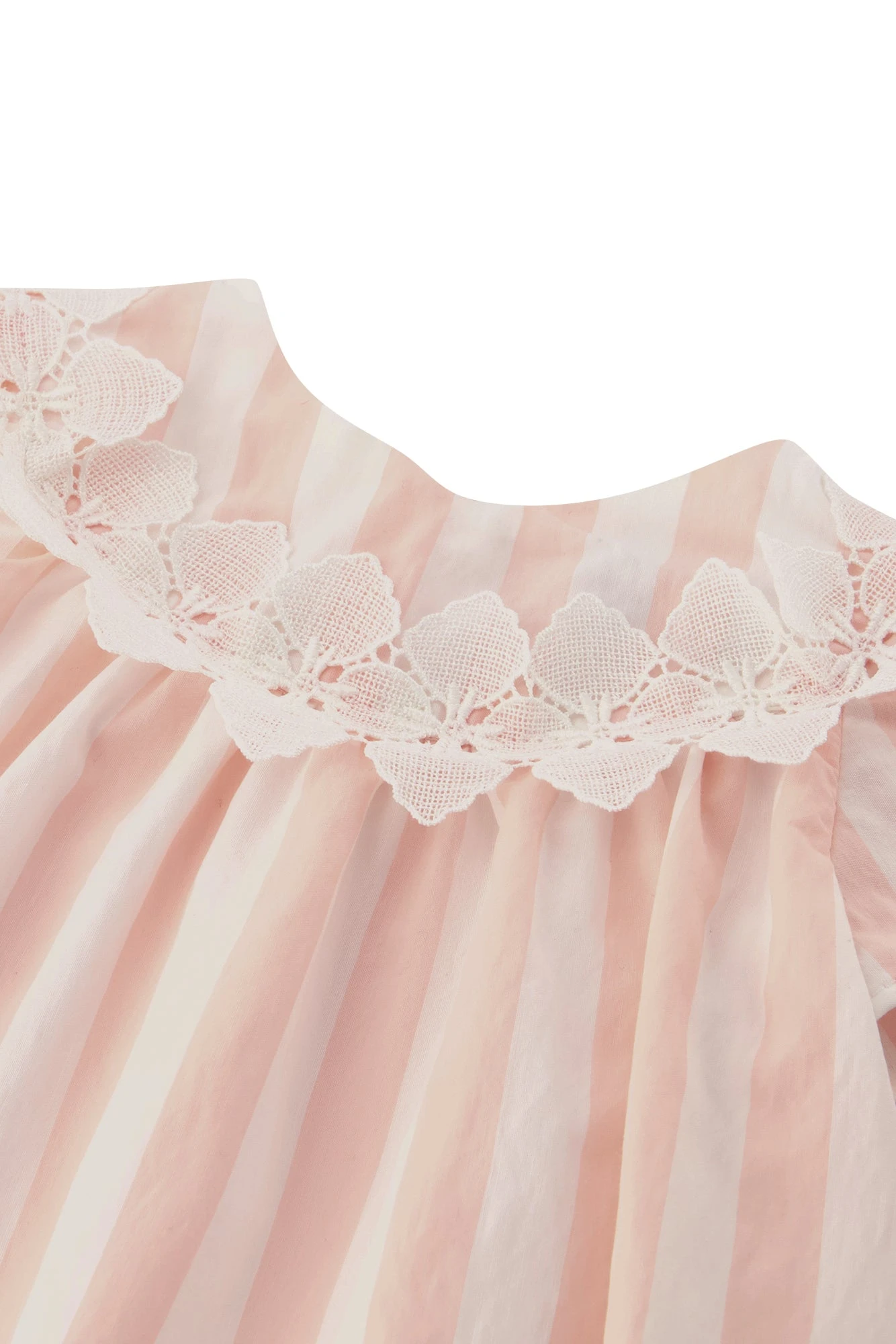 Robe - Rose Pâle Rayures Galla 7 Robe - Rose Pâle Rayures Galla – Image 5