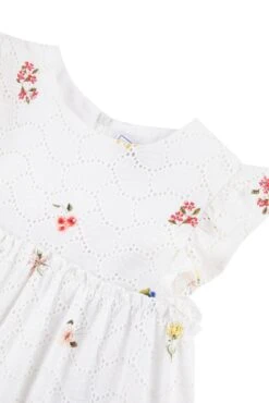 Robe - Blanc Printée All Over -Mode Enfantine TY30032 01 3 packshot