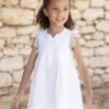 Robe - Blanc Broderie Coton -Mode Enfantine TY30042 01 2