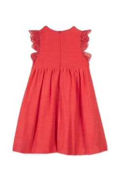 Robe - Rouge Broderie Coton -Mode Enfantine TY30042 35 2 packshot