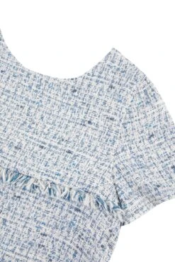 Robe - Bleu Tweed 15 Robe - Bleu Tweed -Mode Enfantine TY30052 45 3 packshot