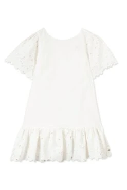 Robe - Blanc Broderies Coton -Mode Enfantine TY30072 01 1 packshot
