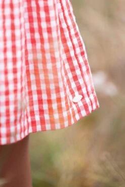 Robe - Rouge Vichy -Mode Enfantine TY30092 35 3