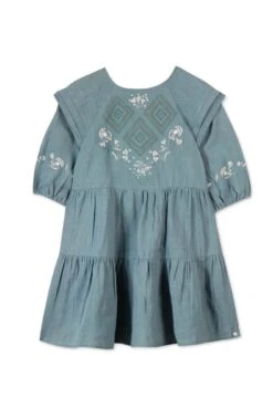 Robe - Vert Broderies Lin -Mode Enfantine TY30102 54 1 packshot