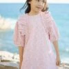 Robe - Rose Broderies Anglaises -Mode Enfantine TY30132 35 1