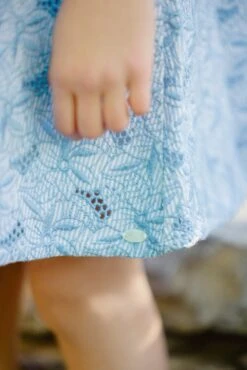 Robe - Bleu Broderies Anglaises 10 Robe - Bleu Broderies Anglaises -Mode Enfantine TY30132 42 3