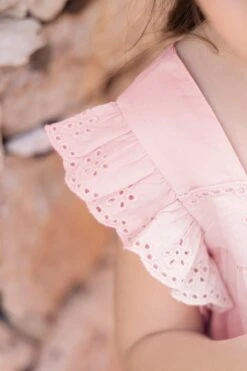 Robe - Rose Pâle Voile De Coton -Mode Enfantine TY30141 31 1