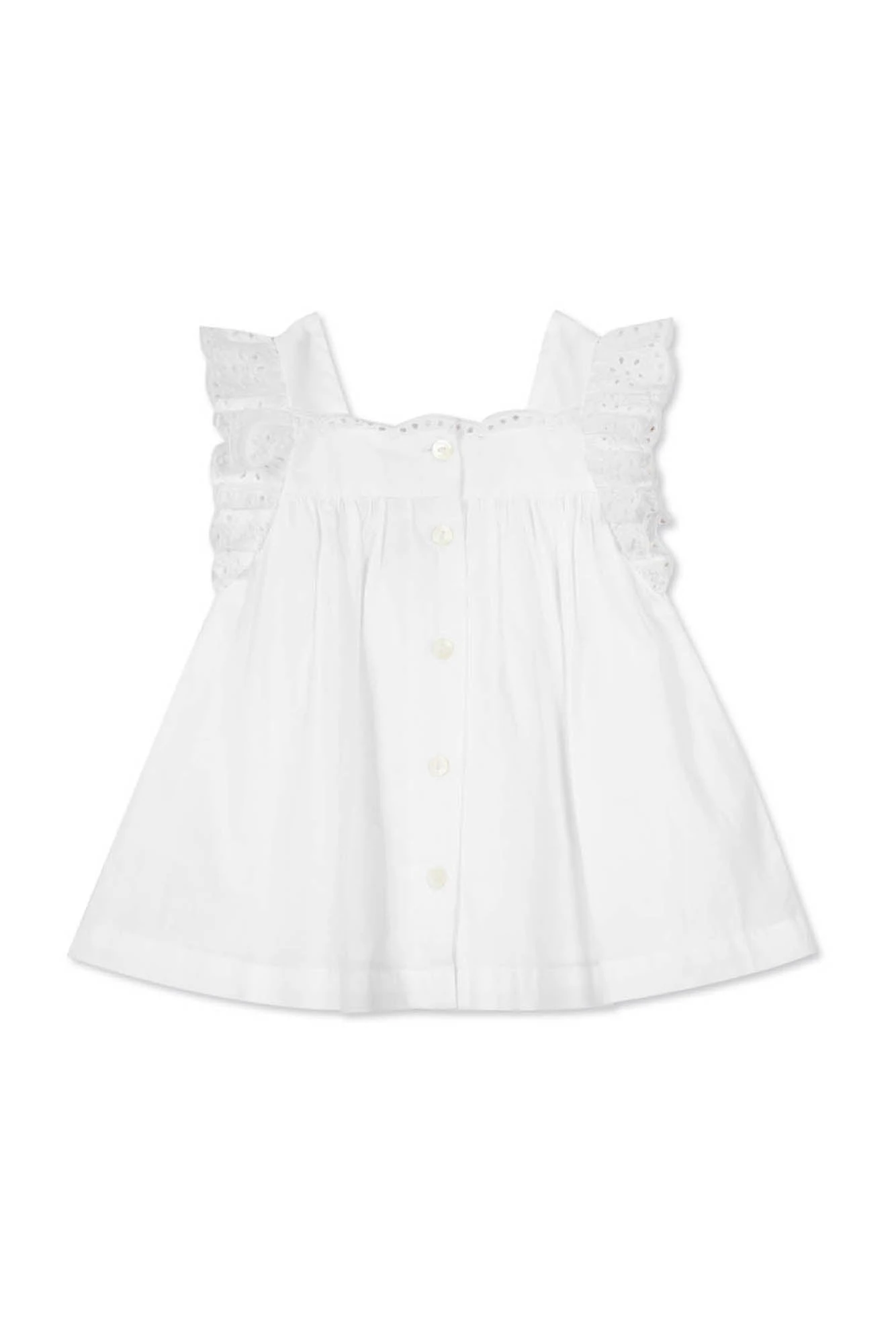 Robe - Blanc Broderies Anglaises 7 Robe - Blanc Broderies Anglaises – Image 5