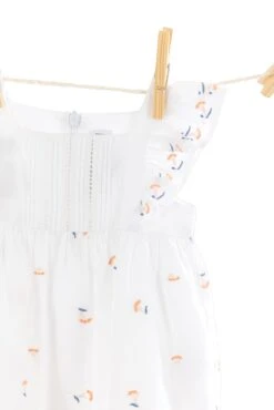 Robe - Blanc Broderies Jour échelle -Mode Enfantine TY30161 01 1