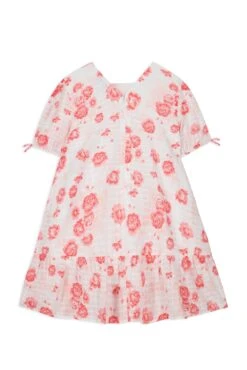 Robe - Blanc Fleurs Coton -Mode Enfantine TY30202 01 2 packshot