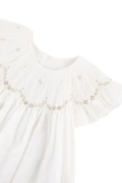 Robe - Ecru Broderies Main 13 Robe - Ecru Broderies Main -Mode Enfantine TY30221 13 3 packshot