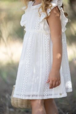 Robe - Ecru Volants -Mode Enfantine TY30231 13 3