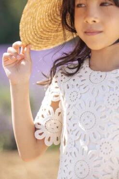 Robe - Beige Broderies -Mode Enfantine TY30232 15 3