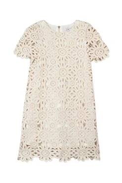 Robe - Beige Broderies -Mode Enfantine TY30232 15 1 packshot