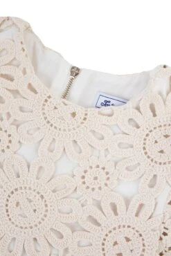 Robe - Beige Broderies -Mode Enfantine TY30232 15 3 packshot