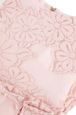 Robe - Rose Pâle Broderies Froncée -Mode Enfantine TY30272 30 3 packshot