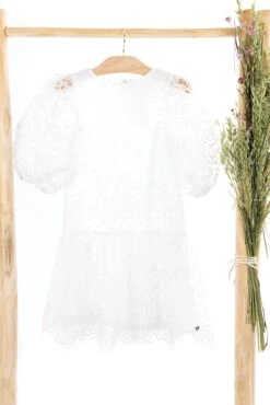 Robe - Blanc Organza -Mode Enfantine TY30302 01
