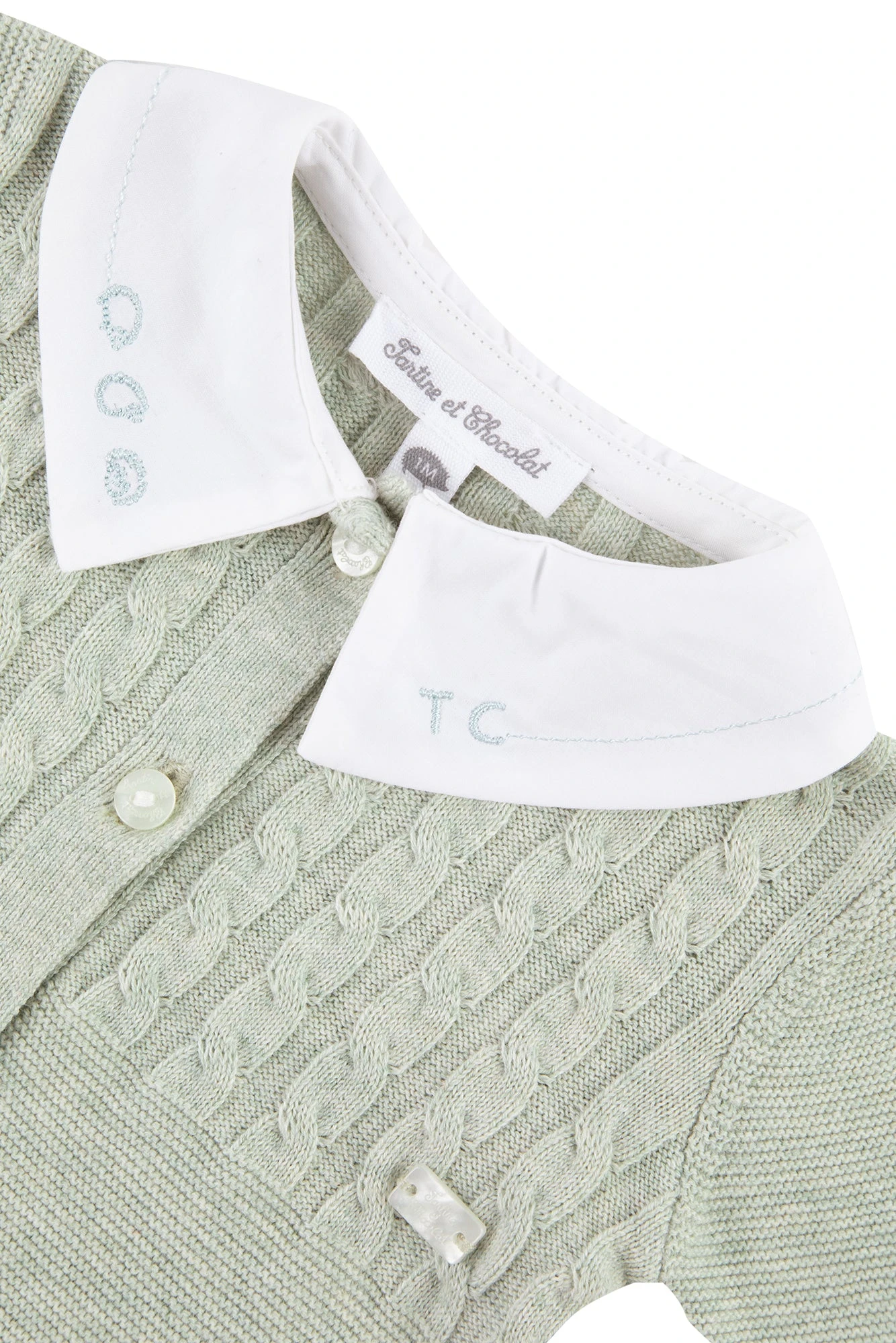 Combinaison Longue - Vert Tilleul Point Mousse 9 Combinaison Longue - Vert Tilleul Point Mousse – Image 7