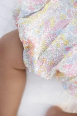 Combinaison Courte - Tissu Liberty Mimosa -Mode Enfantine TY33001 70 3