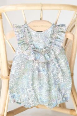 Combinaison Courte - Vert Tissu Liberty