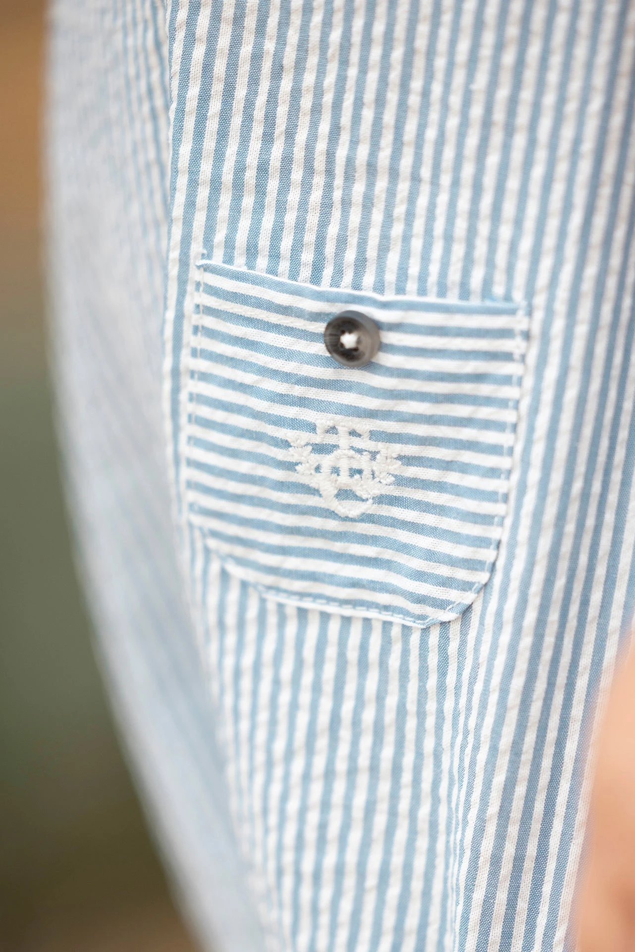 Combinaison Courte - Azur Rayures 4 Combinaison Courte - Azur Rayures – Image 2