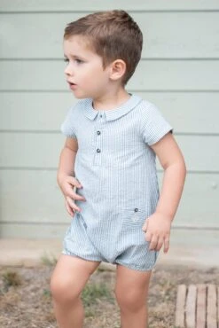 Combinaison Courte - Azur Rayures