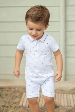 Combinaison Courte - Bleu Ciel Illustrations Mer