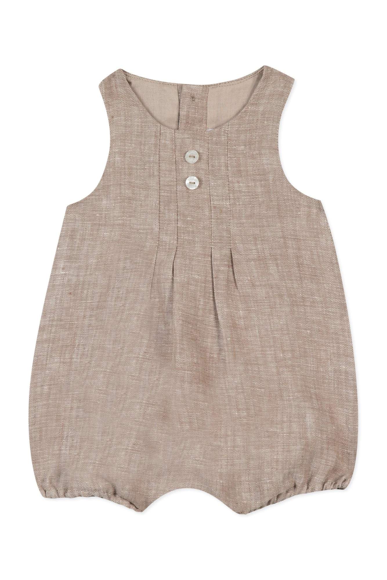 Combinaison Courte - Marron Sans Manches 6 Combinaison Courte - Marron Sans Manches – Image 4