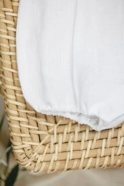 Combinaison Courte - Blanc Col Plastron -Mode Enfantine TY33140 01 2