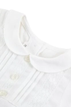 Combinaison Courte - Blanc Col Plastron -Mode Enfantine TY33140 01 3 packshot