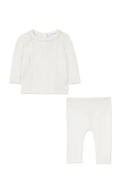 Ensemble Long - Ecru Maille -Mode Enfantine TY36020 13 1 packshot