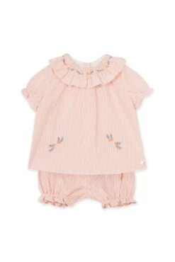 Ensemble Court - Pêche Seersucker -Mode Enfantine TY37001 75 2 packshot