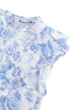 Ensemble Court - Bleu Tissu Liberty -Mode Enfantine TY37002 42 5 packshot