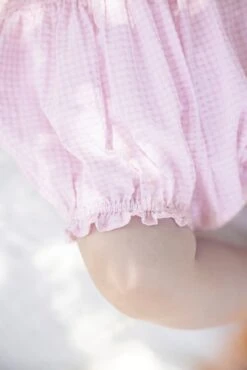 Ensemble Court - Rose Pâle Vichy -Mode Enfantine TY37010 31 3