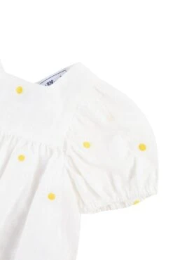 Ensemble Court - Blanc Marguerites Brodées -Mode Enfantine TY37021 01 3 packshot