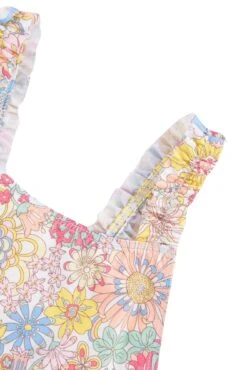 Maillot De Bain - Rose Pâle Tissu Liberty -Mode Enfantine TY38002 31 3 packshot