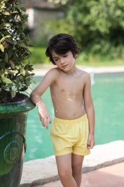 Maillot De Bain - Jaune Vichy