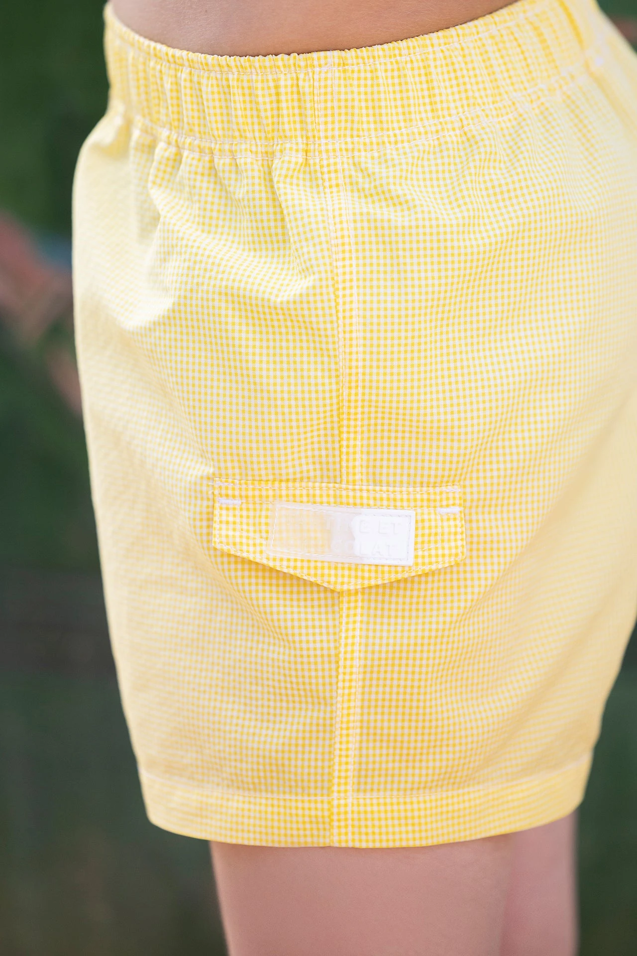 Maillot De Bain - Jaune Vichy 5 Maillot De Bain - Jaune Vichy – Image 3