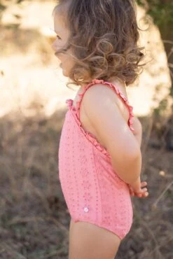 Maillot De Bain - Rose Broderies -Mode Enfantine TY38021 32 2