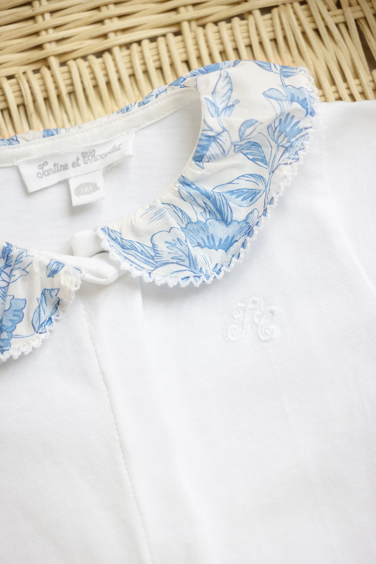 Pyjama - Blanc Tissu Liberty 5 Pyjama - Blanc Tissu Liberty – Image 3