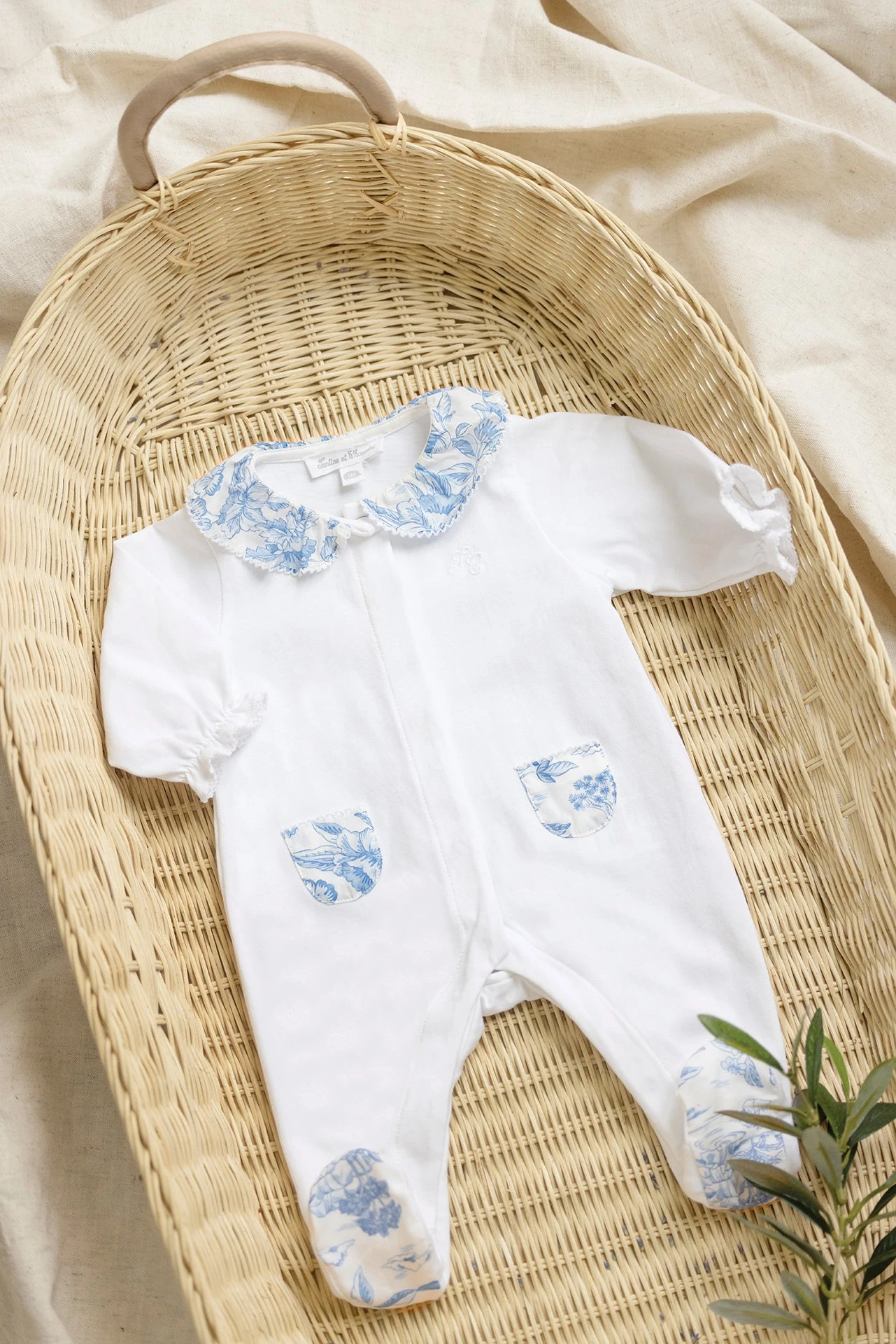 Pyjama - Blanc Tissu Liberty 3 Pyjama - Blanc Tissu Liberty