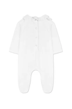 Pyjama - Blanc Col Plastron Broderies 10 Pyjama - Blanc Col Plastron Broderies -Mode Enfantine TY54060 01 2 packshot