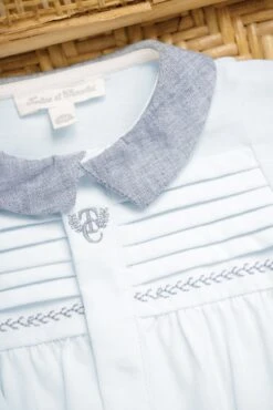 Pyjama - Bleu Ciel Col Chambray -Mode Enfantine TY54070 41 3