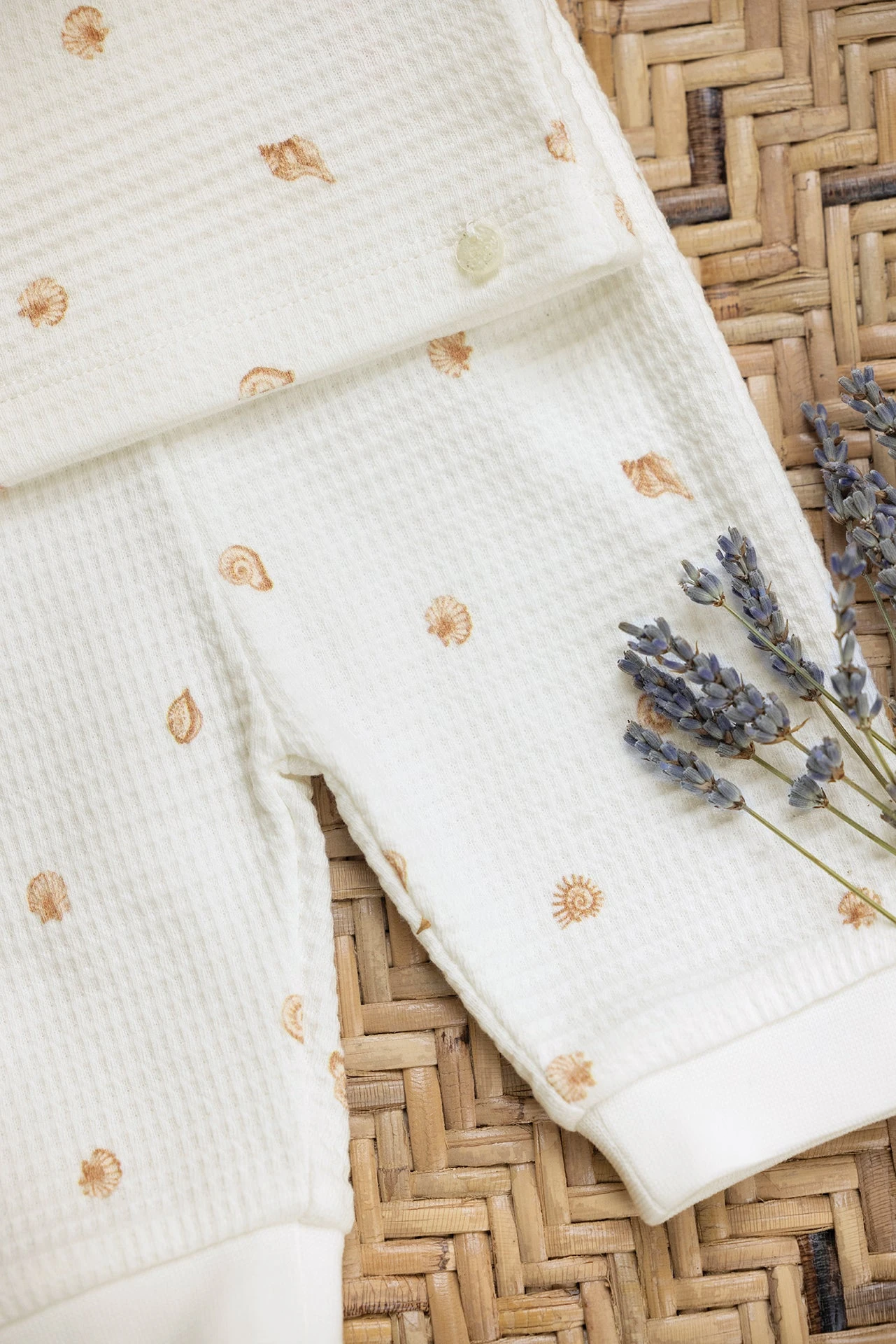 Pyjama - Deux Pièces écru Coquillages 5 Pyjama - Deux Pièces écru Coquillages – Image 3