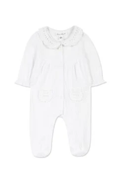 Pyjama - Blanc Col Crochet 9 Pyjama - Blanc Col Crochet -Mode Enfantine TY54140 01 1 packshot