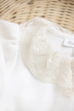 Pyjama - Velours Ecru Col Dentelle 13 Pyjama - Velours Ecru Col Dentelle -Mode Enfantine TY54150 13 4