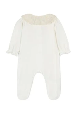 Pyjama - Velours Ecru Col Dentelle 16 Pyjama - Velours Ecru Col Dentelle -Mode Enfantine TY54150 13 2 packshot