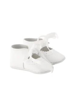 Chaussons Montants - Blanc Cuir -Mode Enfantine TY80021 01 2 packshot